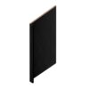 Craftsman Black Shaker Dishwasher End Panel 3"
