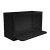 Craftsman Black Shaker Wall Microwave Shelf Cabinet 30" x 18"