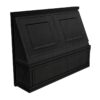 Craftsman Black Shaker Range Hood Front 30"