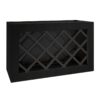 Craftsman Black Shaker Wall Wine Rack Cabinet 30" x 18"