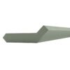 Craftsman Lily Green Shaker Angle Crown Molding 96"