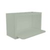 Craftsman Lily Green Shaker Wall Microwave Shelf Cabinet 30" x 18"