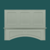 Craftsman Lily Green Shaker Square Hood 42"