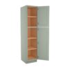 Craftsman Lily Green Shaker Vanity Linen Utility Cabinet 18"W x 80"H