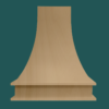 Craftsman Natural Shaker Arch Hood 36"