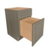 Craftsman Mocha Shaker Drawer File Base Cabinet 18"