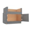 Grey Shaker Elite Farm Sink Base Cabinet 36"W
