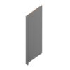 Grey Shaker Elite Refrigerator End Panel 1.5"W x 96"H