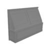 Grey Shaker Elite Grey Shaker Elite Range Hood Front 36"W x 23-1/2"H with Fan and Liner