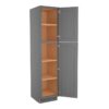 Grey Shaker Elite Vanity Linen Utility Cabinet 18"W x 80"H