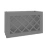 Grey Shaker Elite Wall Wine Rack Cabinet 30"W x 18"H