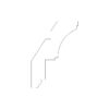 Key Largo White Large Crown Molding 96"W