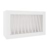 Key Largo White Wall Plate Rack Cabinet 30" x 18"