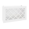 Key Largo White Wall Wine Rack Cabinet 30" x 18"