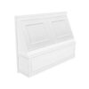 Craftsman White Shaker Range Hood Front 30" with Fan and Liner