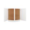 White Shaker Elite Angle Base Cabinet 24"