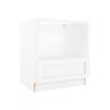 White Shaker Elite Microwave Base Cabinet 30"