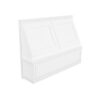 White Shaker Elite Range Hood Front 30" with Fan and Liner