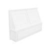 White Shaker Elite Range Hood Front 36" with Fan and Liner