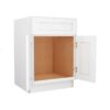 Colorado White Shaker Sink Base 2 Door 1 False Drawer Front