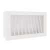 White Shaker Elite Wall Plate Rack Cabinet 30" x 18"