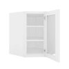 Colorado White Shaker Diagonal Open Frame Glass