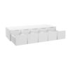 White Shaker Elite Wall Spice Drawer Cabinet 30" x 6"