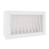 Craftsman White Shaker Wall Plate Rack Cabinet 30" x 18"
