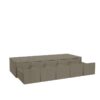 Mocha Shaker Wall Spice Drawer Cabinet 30" x 6"