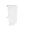 Colorado White Shaker Angle Wall