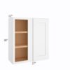 Colorado White Shaker Wall Blind Corner