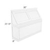Colorado White Shaker Range Hood Front