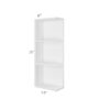 Colorado White Shaker Wall End Shelf