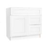 Colorado White Shaker Vanity Sink Drawer Right