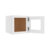 Colorado White Shaker Open Frame Glass 1 Door