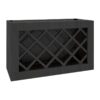 York Driftwood Grey Wall Wine Rack Cabinet 30"W x 18"H