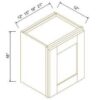 Escada Honey Maple - Single Door Wall