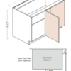 Escada Honey Maple - Blind Corner Base