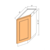 Escada Honey Maple - Base End Angle Cabinet