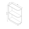 Escada Honey Maple - Base Open End Cabinet