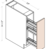 Escada Honey Maple - Spice Rack Base