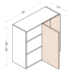 Escada Honey Maple - Blind Corner Wall