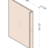 Glossy White - Dishwasher End Panel