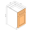 Escada Honey Maple - File Drawer Base