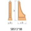 Escada Honey Maple - Modern Corbel