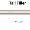 Glossy White - 3" W Tall Fillers