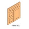 Escada Honey Maple - Vanity Sink Bases with 2 Drawers Left 1 Door