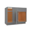 Grey Shaker Elite Blind Base Corner