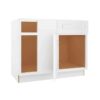 Craftsman White Shaker Blind Base Corner