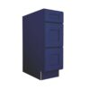 Navy Blue Shaker Vanity Drawer Base 3 Drawer